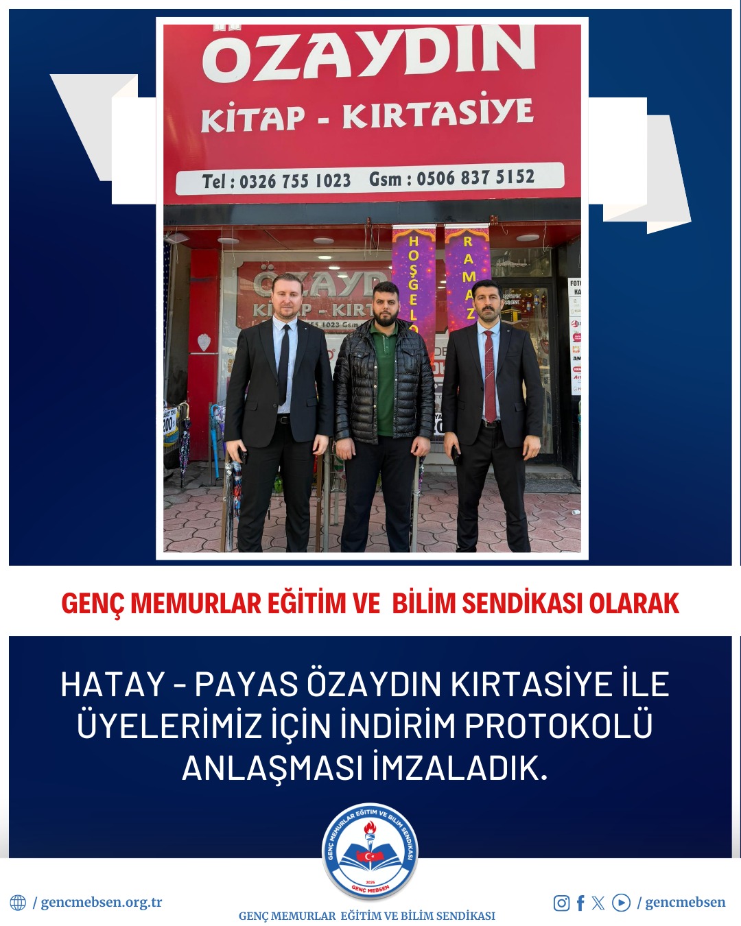 Özaydın Kırtasiye ile İndirim Protokolü Anlaşması İmzaladık